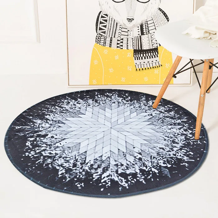 Creative geometric abstraction round splash ground non-slip round rug floor mat bedroom living room home decoration
Creative geometric abstraction round splash ground non-slip round rug floor mat bedroom living room home decoration