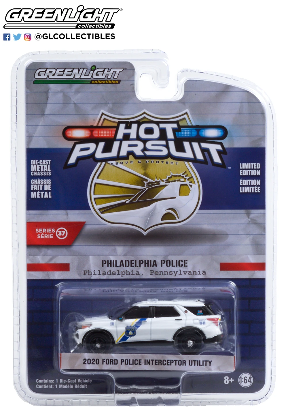 Автомобили Greenlight 1:64 2020, полицейский перехватчик Форд, Филадельфия, полиция, Коллекционирование, литье под давлением, модель автомобиля, игр...
Автомобили Greenlight 1:64 2020, полицейский перехватчик Форд, Филадельфия, полиция, Коллекционирование, литье под давлением, модель автомобиля, игр...