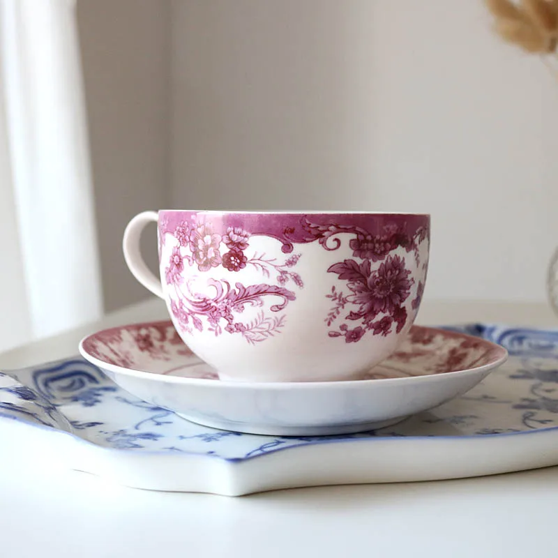 Pink Breakfast Coffee Cup and Saucer Set Flowers Vintage Aesthetic Gift Coffee Mug for Couples 200ML Tazzine Caffe Porcelain Cup
Pink Breakfast Coffee Cup and Saucer Set Flowers Vintage Aesthetic Gift Coffee Mug for Couples 200ML Tazzine Caffe Porcelain Cup