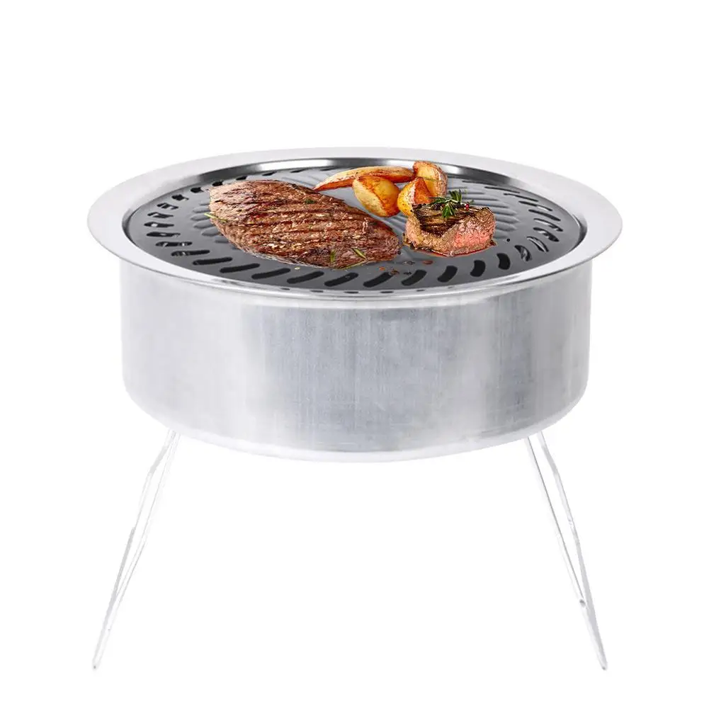 Portable Round BBQ Grill Thicken Folding Stainless Steel BBQ Grill Barbecue Accessories For Home Park Outdoor Use Fast Barbecue
Portable Round BBQ Grill Thicken Folding Stainless Steel BBQ Grill Barbecue Accessories For Home Park Outdoor Use Fast Barbecue