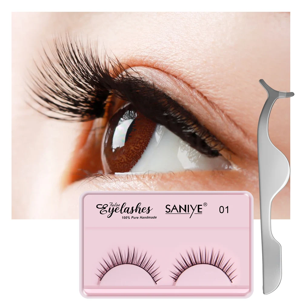 SANIYE 3D Natural False Eyelashes Dramatic Volume Fake Lashes Makeup Eyelash Extension Silk Extension Eyelashes Maquiagem
SANIYE 3D Natural False Eyelashes Dramatic Volume Fake Lashes Makeup Eyelash Extension Silk Extension Eyelashes Maquiagem