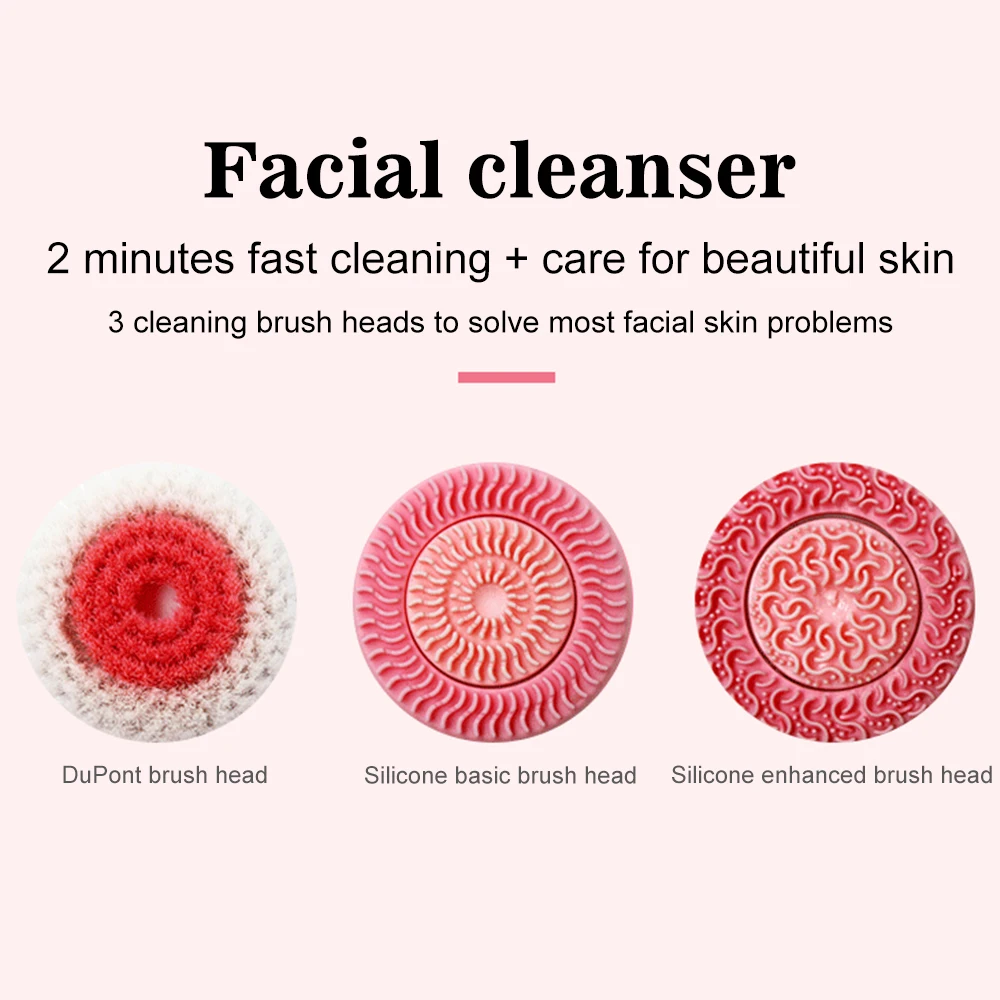 Electric Face Cleaners Facial Cleansing Brush Pore Ceaner Skin Deep Cleaning Brush Heads Face Cleaner Face Spa Facial Massage
Electric Face Cleaners Facial Cleansing Brush Pore Ceaner Skin Deep Cleaning Brush Heads Face Cleaner Face Spa Facial Massage