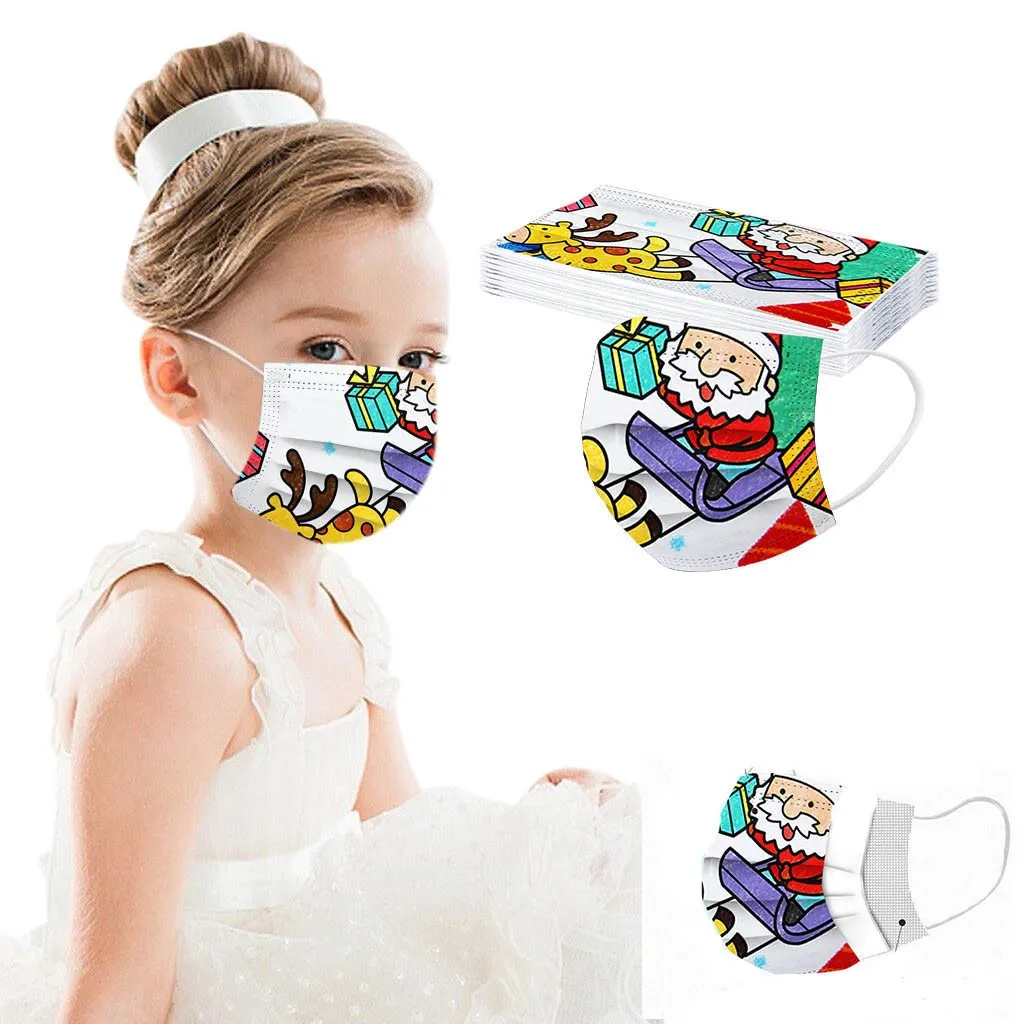 20pcs Children's Disposable Mask fashion Christmas Printed Breathable Face Cover Mouth Cover Mask mascarilla
20pcs Children's Disposable Mask fashion Christmas Printed Breathable Face Cover Mouth Cover Mask mascarilla