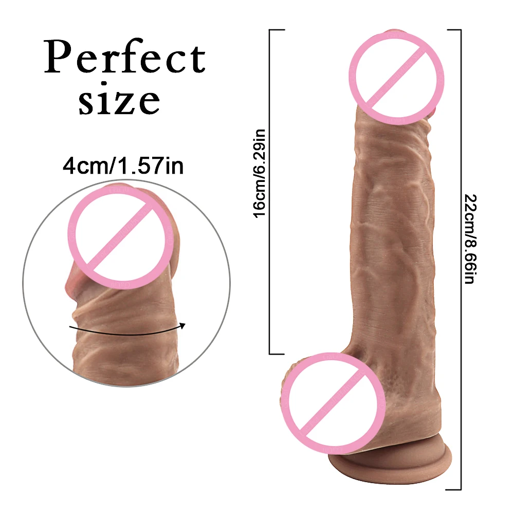 Реалистичный фаллоимитатор GaGu силиконовый огромный большой пенис и присоска