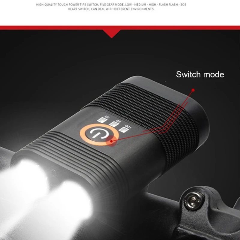 Rechargeable Bicycle Light LED Headlight Powerful Torch Night Riding Bike Device
Rechargeable Bicycle Light LED Headlight Powerful Torch Night Riding Bike Device