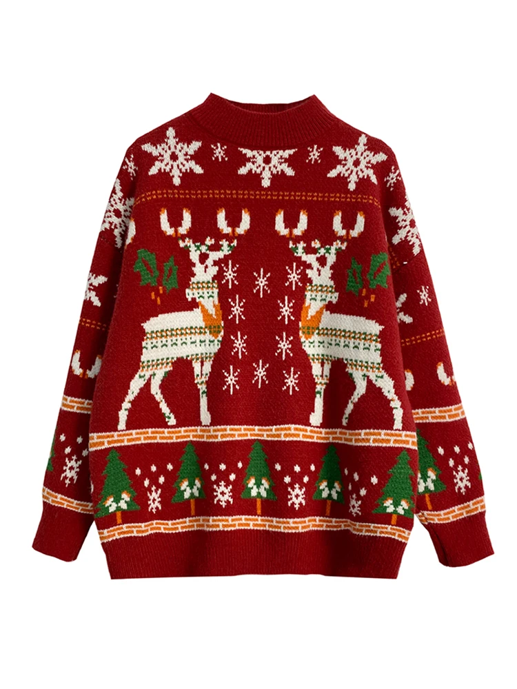 2020 New Unisex Christmas Sweater Funny Reindeer Printed Christmas Sweatshirt Women Crewneck Winter Xmas Sweaters Jumpers Tops
2020 New Unisex Christmas Sweater Funny Reindeer Printed Christmas Sweatshirt Women Crewneck Winter Xmas Sweaters Jumpers Tops