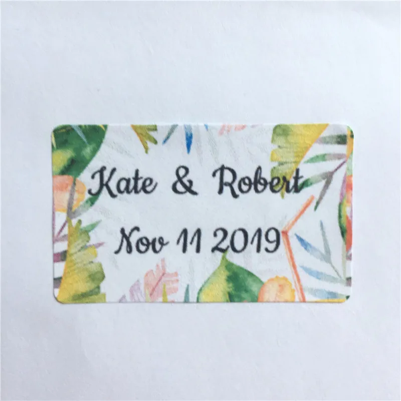 100 Pieces 3cm x 5cm Custom Wedding Stickers Rectangle Adhesive Labels Personalized Name and Date Gift Seals
100 Pieces 3cm x 5cm Custom Wedding Stickers Rectangle Adhesive Labels Personalized Name and Date Gift Seals