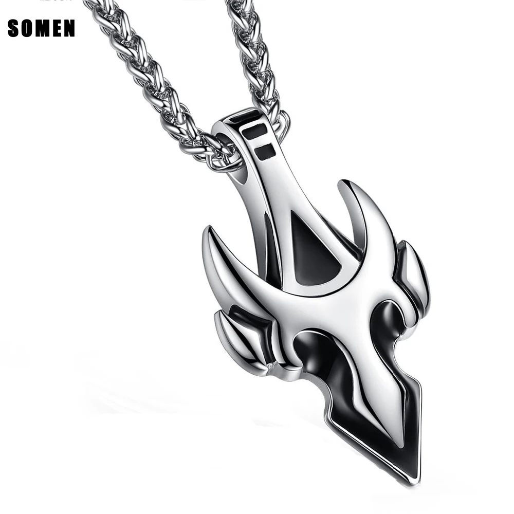 Fashion Stainless Steel Prayer Jewelry Men Arrow Tauren Shape Cross Pendant Necklace with Link Chain Collier Accessories
Fashion Stainless Steel Prayer Jewelry Men Arrow Tauren Shape Cross Pendant Necklace with Link Chain Collier Accessories