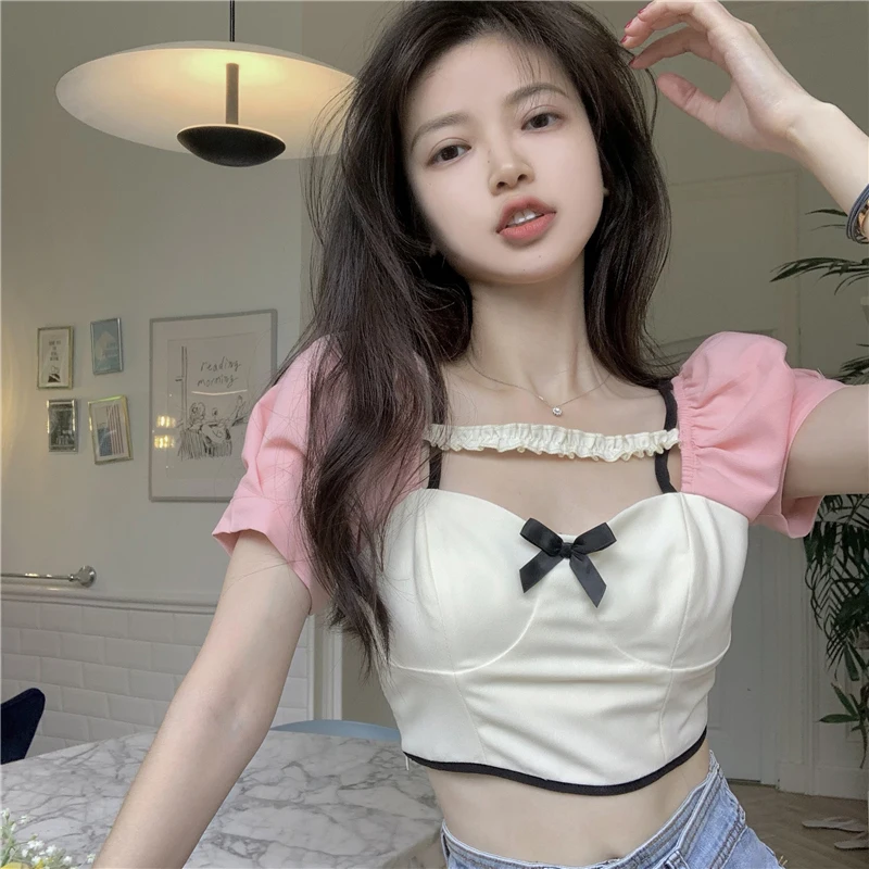 Cropped Tops Summer Tops T Shirts Women Clothes High Street Bow Slim Tees Tops Shirt Female O-Neck Short Sleeves Harajuku Women
Cropped Tops Summer Tops T Shirts Women Clothes High Street Bow Slim Tees Tops Shirt Female O-Neck Short Sleeves Harajuku Women