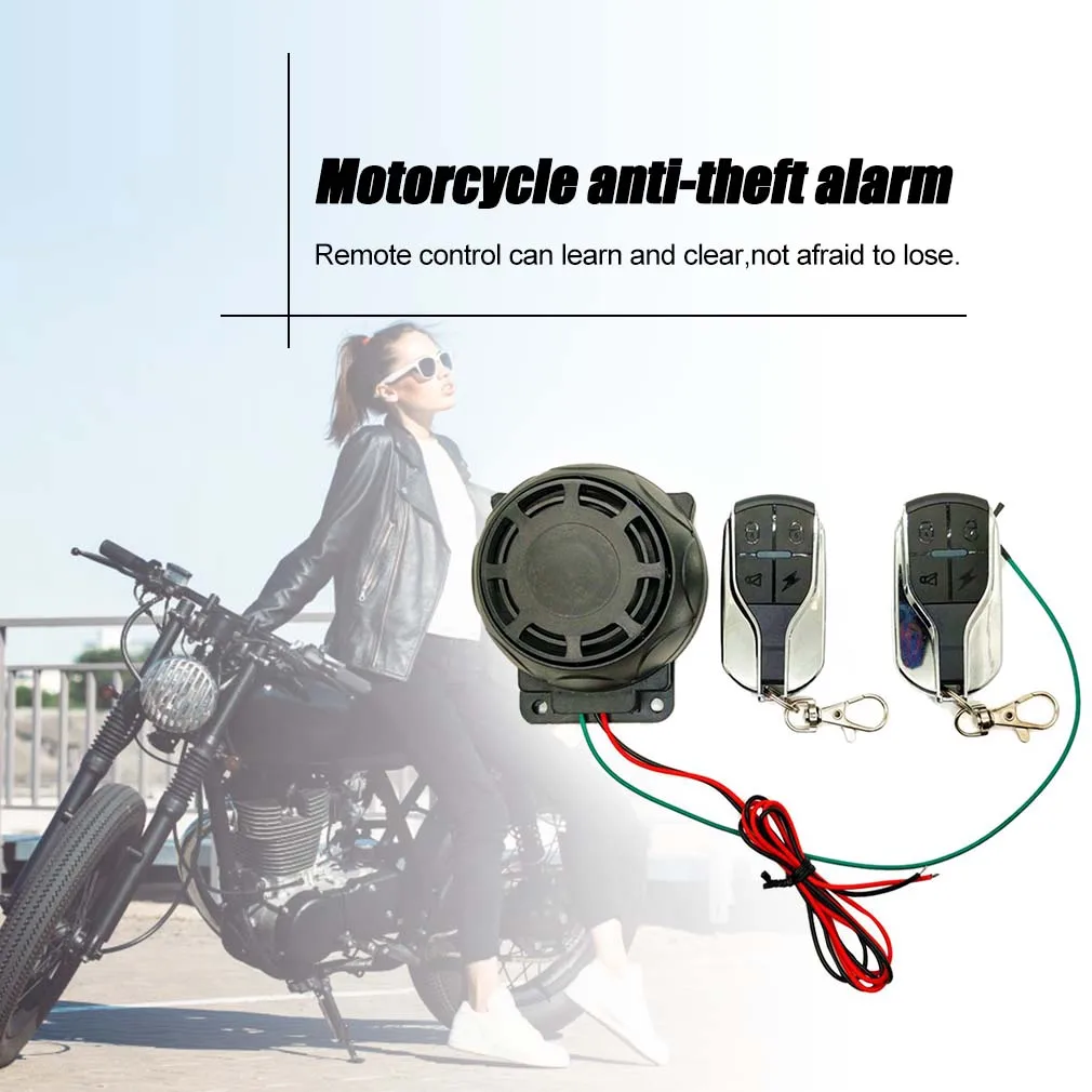 Dual Remote Control Motorcycle Alarm Security System Motorcycle Theft Protection Bike Moto Scooter Motor Alarm System 
Dual Remote Control Motorcycle Alarm Security System Motorcycle Theft Protection Bike Moto Scooter Motor Alarm System