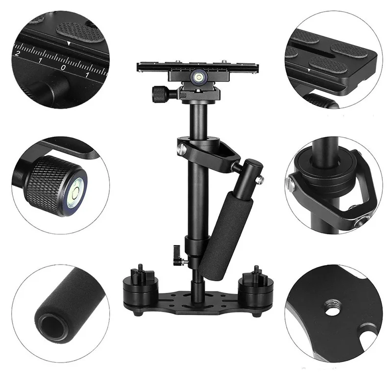 Aluminum Alloy Handheld Photography Video Aluminum Alloy Handheld Stabilizer Shooting For Canon Nikon Sony SLR Cameras
Aluminum Alloy Handheld Photography Video Aluminum Alloy Handheld Stabilizer Shooting For Canon Nikon Sony SLR Cameras