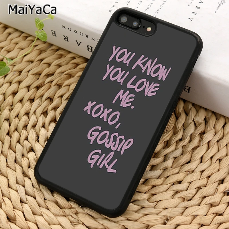 MaiYaCa вы знаете что любите меня XOXO Сплетница чехол для телефона iPhone 5 6S 7 8 plus 11 12 Pro X XR