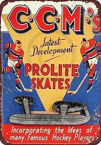 Kean CCM's Prolite Skates Vintage Metal Tin Sign Wall Decor for Bars,Garden,Cafes Pubs,12x8 Inch
Kean CCM's Prolite Skates Vintage Metal Tin Sign Wall Decor for Bars,Garden,Cafes Pubs,12x8 Inch