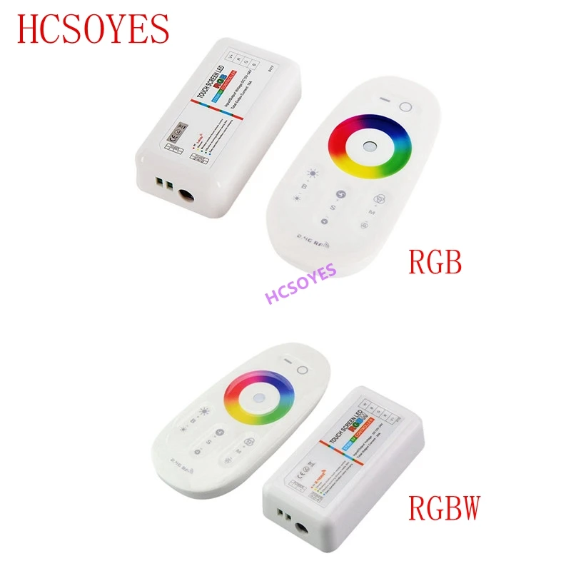 Светодиодный контроллер RGBW/RGB 12 В 24 постоянного тока сенсорный экран 2 4G DC12 24V 18A