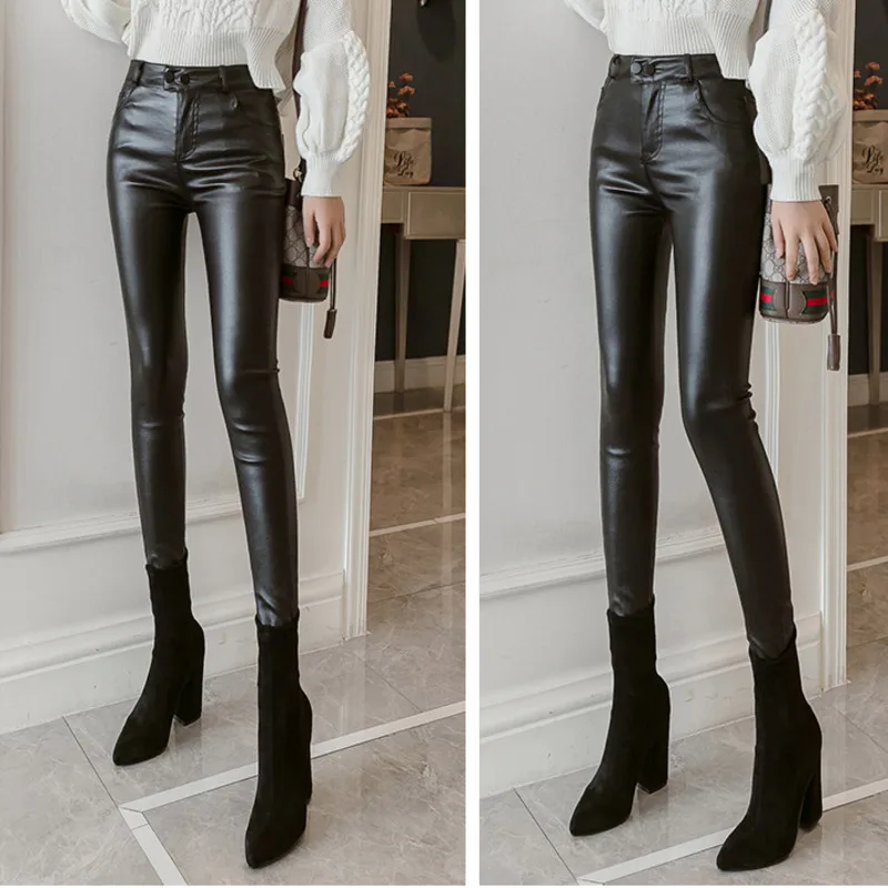 #0515 Spring Autumn Tight Elastic PU Leather Penecil Pants Women Black Red Silver Womens Faux Leather Pants Slim Sexy Leggings
#0515 Spring Autumn Tight Elastic PU Leather Penecil Pants Women Black Red Silver Womens Faux Leather Pants Slim Sexy Leggings