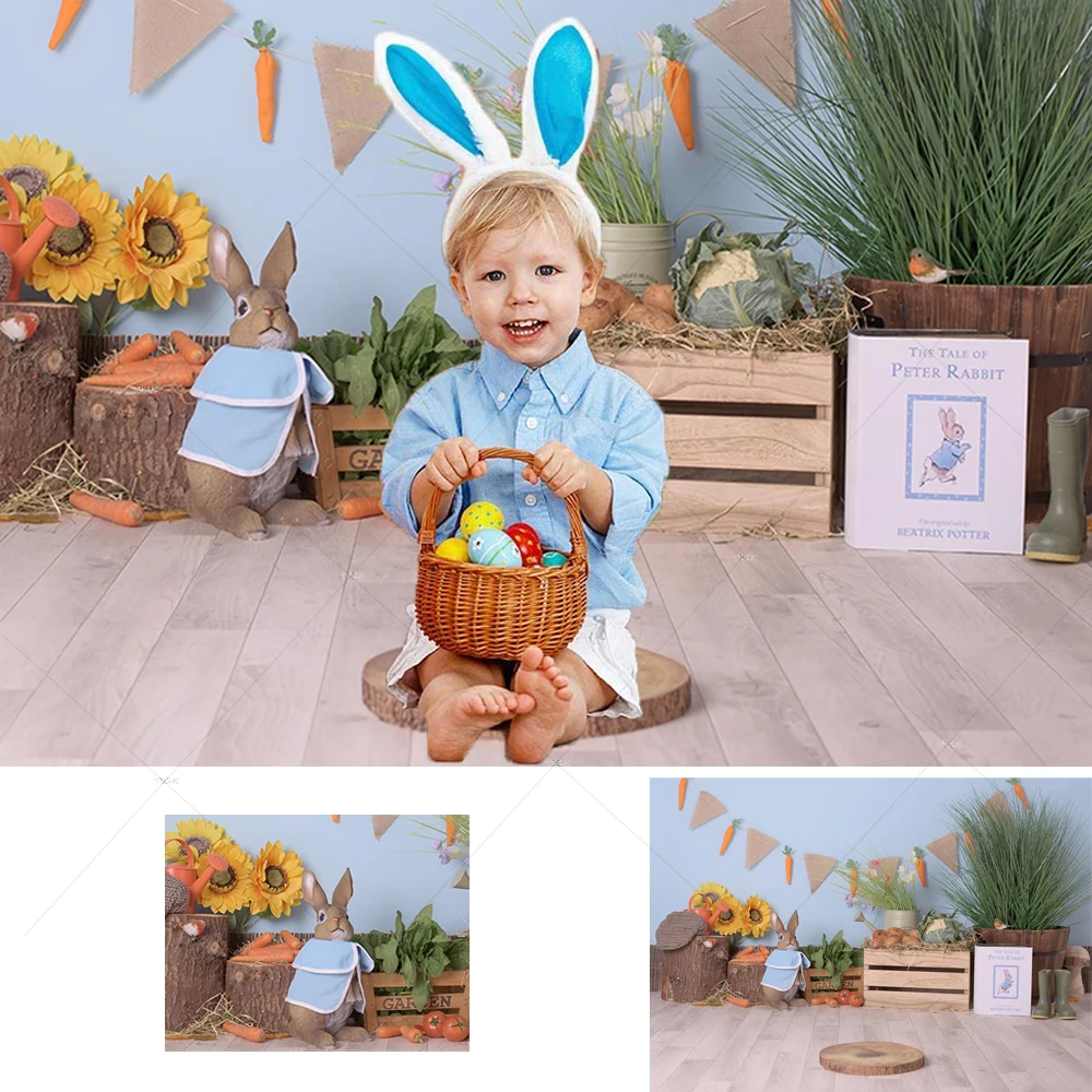 Spring Easter Backdrops for Photography Spring Flowers Bunny Eggs Rabbit Newborn Baby Child Portrait Photo Background for Studio
Spring Easter Backdrops for Photography Spring Flowers Bunny Eggs Rabbit Newborn Baby Child Portrait Photo Background for Studio
