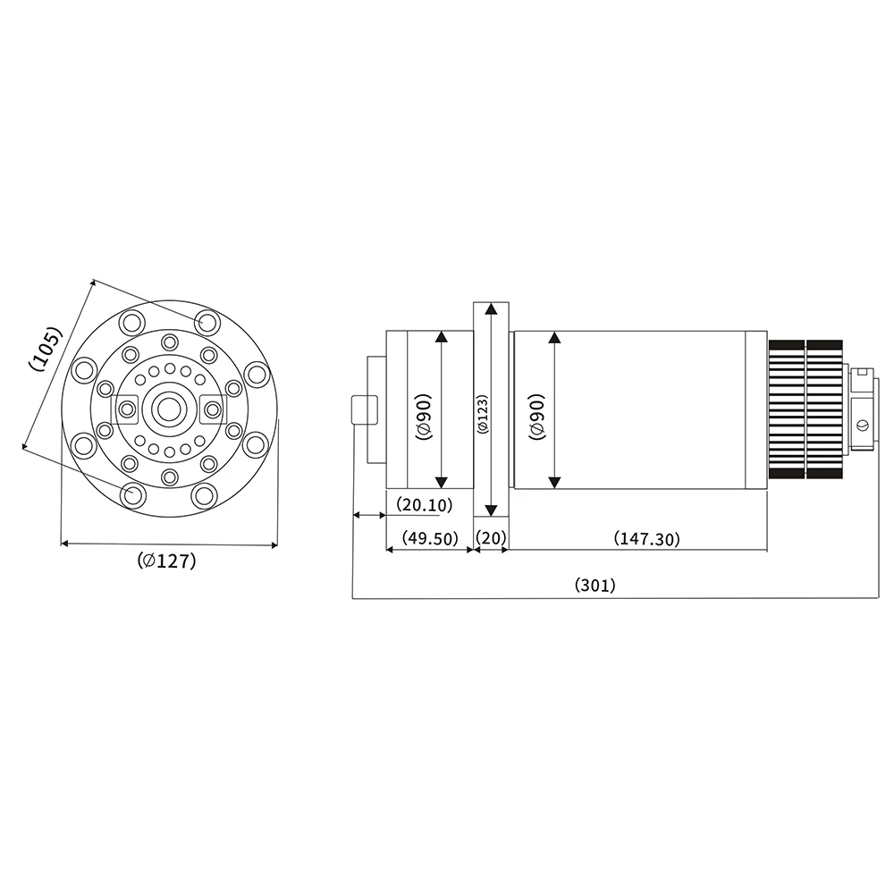 ATC spindle BT30 Spindle CNC Milling Rounter Electric Spindle Motor 220V with Synchronous Belt for BT30 Spring + Drawbar
ATC spindle BT30 Spindle CNC Milling Rounter Electric Spindle Motor 220V with Synchronous Belt for BT30 Spring + Drawbar