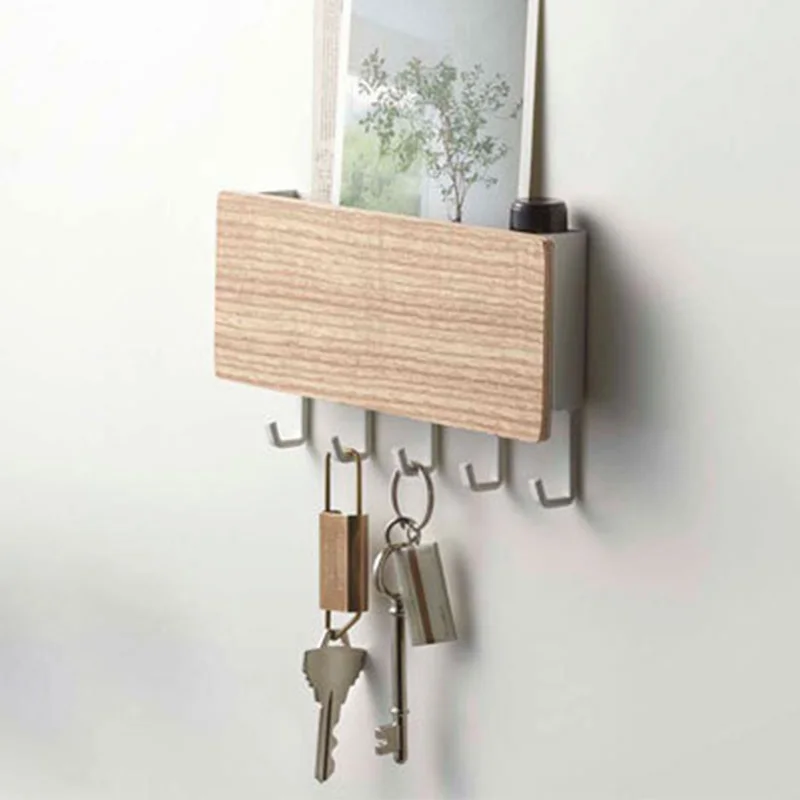 Key Hanger Decorative Simple Small Wall Hook Space Saving Easy Install Home Vintage Wooden Door Back Storage Rack
Key Hanger Decorative Simple Small Wall Hook Space Saving Easy Install Home Vintage Wooden Door Back Storage Rack
