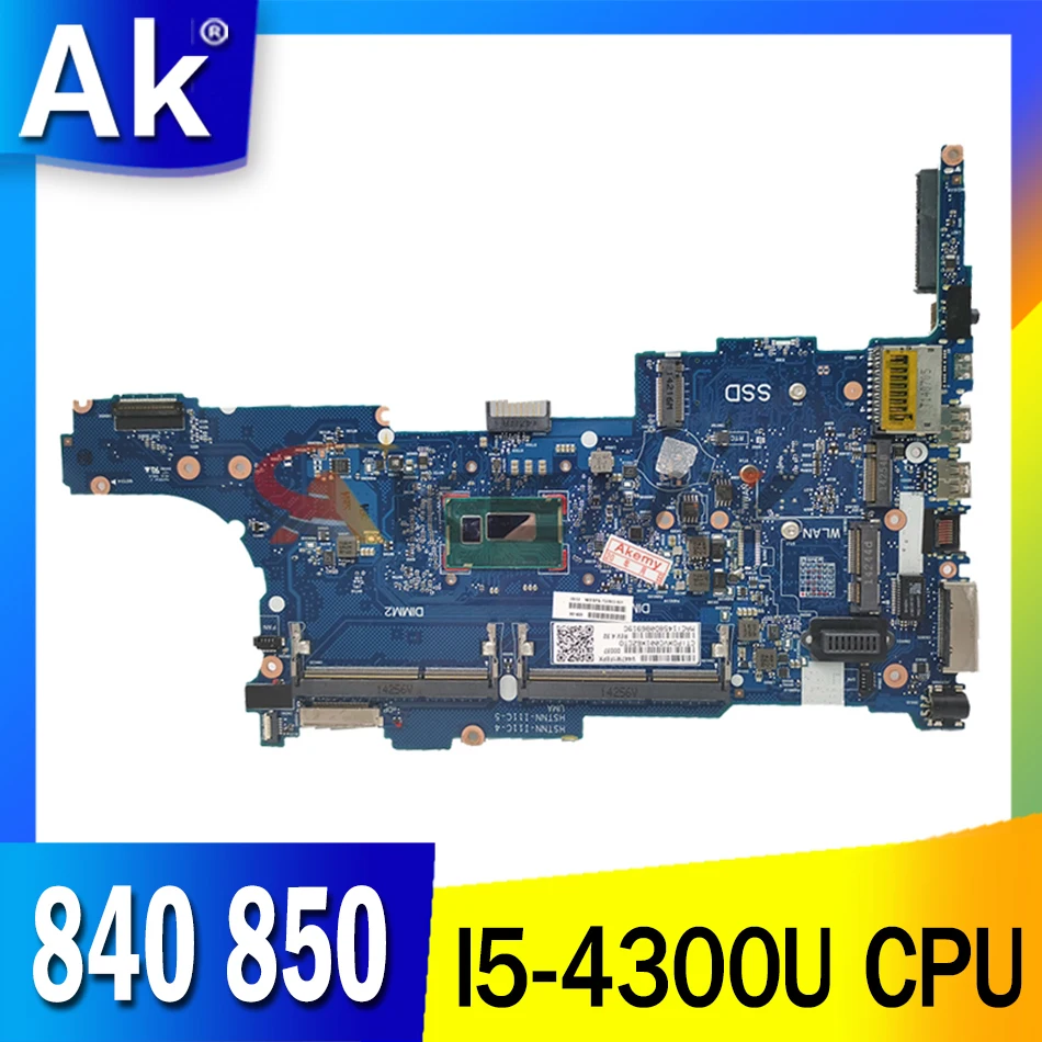 AKemy 730803-001 730803-501 Laptop motherboard For HP Elitebook 840 850 G1 I5-4300U Mainboard 6050A2560201-MB-A03 Core SR1ED
AKemy 730803-001 730803-501 Laptop motherboard For HP Elitebook 840 850 G1 I5-4300U Mainboard 6050A2560201-MB-A03 Core SR1ED