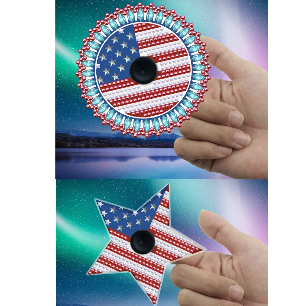 Новая американская звезда, бриллиантовая картина с пятью звездами, спиннинг на палец, сделай сам, декомпрессионная игрушка для детей, подарок
Новая американская звезда, бриллиантовая картина с пятью звездами, спиннинг на палец, сделай сам, декомпрессионная игрушка для детей, подарок