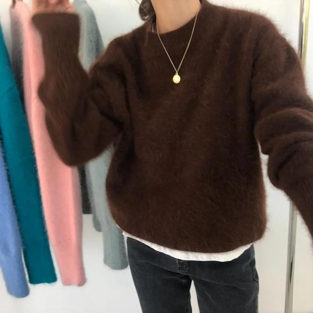 CESIUM Women Knit Oversized Sweater Autumn Blue Pink kawaii Soft Warm Fashioh High Quality Ladies virgin killer A Sweater Tops
CESIUM Women Knit Oversized Sweater Autumn Blue Pink kawaii Soft Warm Fashioh High Quality Ladies virgin killer A Sweater Tops