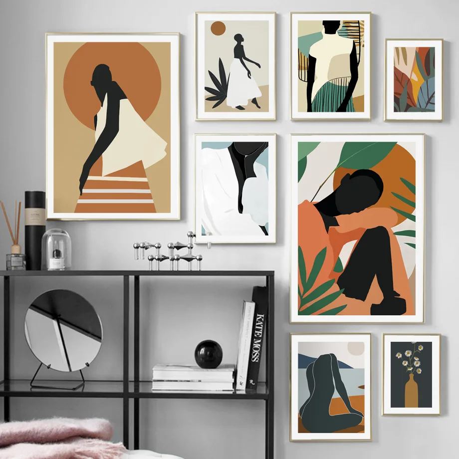 Vintage African Woman Figure Flower Leaf Wall Art Canvas Painting Nordic Posters And Prints For Living Room Decor Wall Pictures
Vintage African Woman Figure Flower Leaf Wall Art Canvas Painting Nordic Posters And Prints For Living Room Decor Wall Pictures