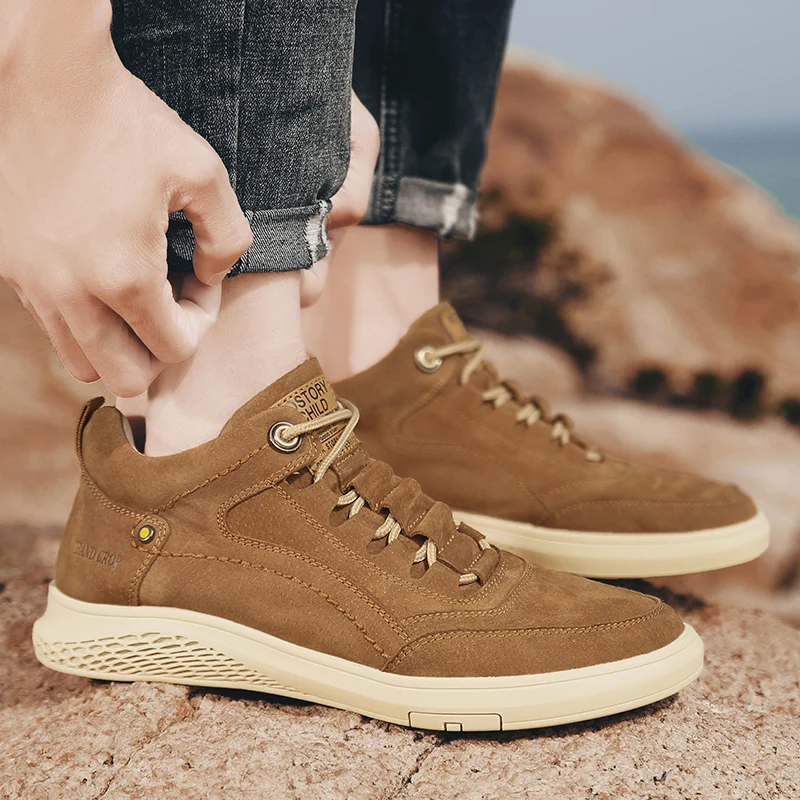 Genuine Leather Top Quality Men Leather Shoes Autumn lace up Men's Casual Shoes OutdoorLuxury Leisure Men Sneakers Casual shoes
Genuine Leather Top Quality Men Leather Shoes Autumn lace up Men's Casual Shoes OutdoorLuxury Leisure Men Sneakers Casual shoes