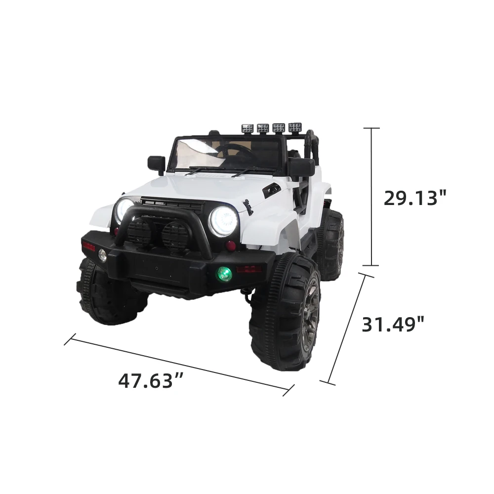 (US)12V Kids Ride On Car SUV MP3 RC Remote Control LED Lights Children Driving Car Children Outdoor Racing Car Kids' RC Car
(US)12V Kids Ride On Car SUV MP3 RC Remote Control LED Lights Children Driving Car Children Outdoor Racing Car Kids' RC Car