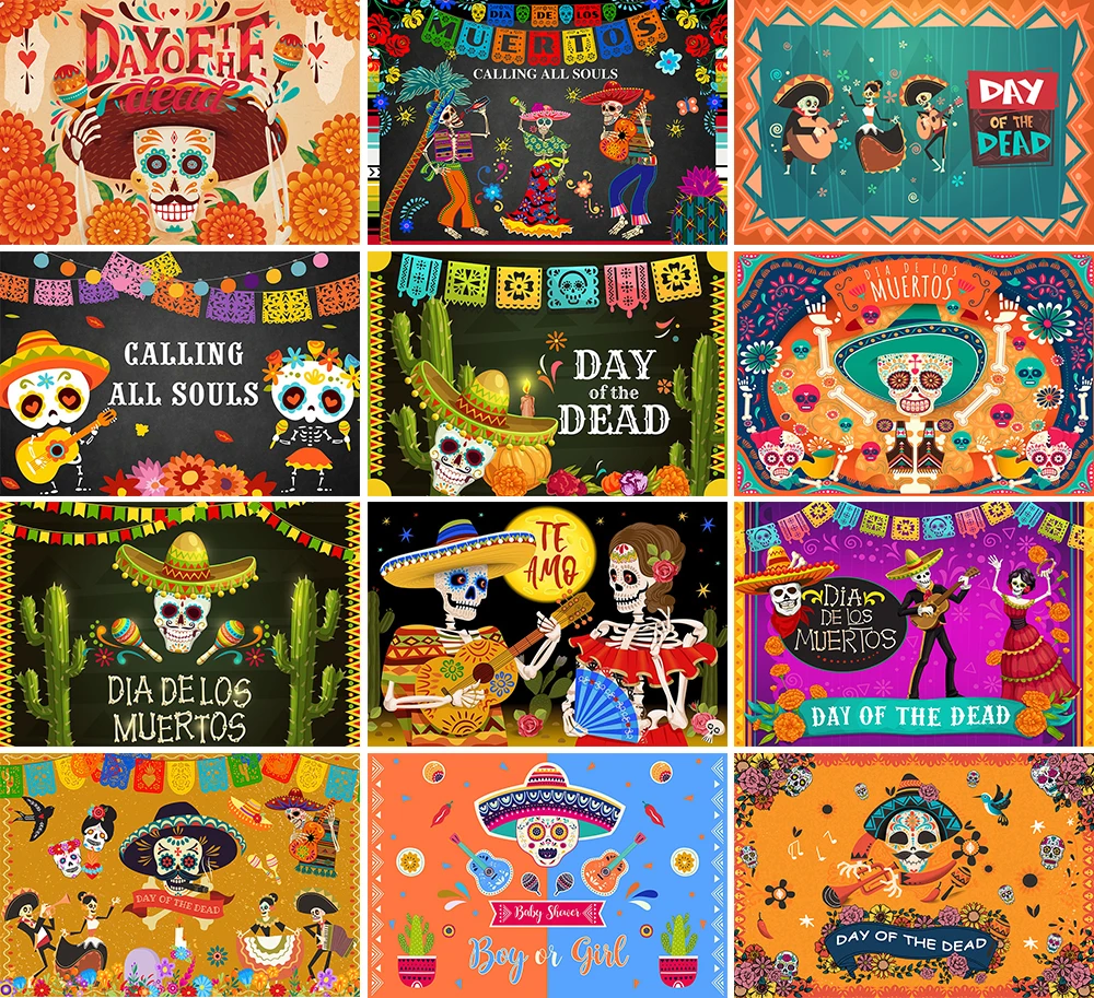 Day of The Dead Backdrops for Mexican Fiesta Sugar Skull Photography Background Dia DE Los Muertos Party Flowers Decor Photozone
Day of The Dead Backdrops for Mexican Fiesta Sugar Skull Photography Background Dia DE Los Muertos Party Flowers Decor Photozone