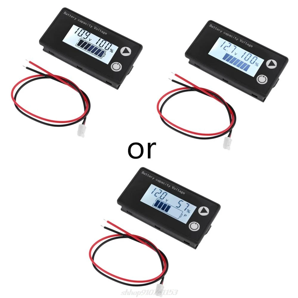 Lithium Voltmeter Voltage Gauge Car Motorcycle 12V 24V 48V 72V Battery Capacity Indicator DC 8V-100V Lead Acid Oct Dropshipping
Lithium Voltmeter Voltage Gauge Car Motorcycle 12V 24V 48V 72V Battery Capacity Indicator DC 8V-100V Lead Acid Oct Dropshipping