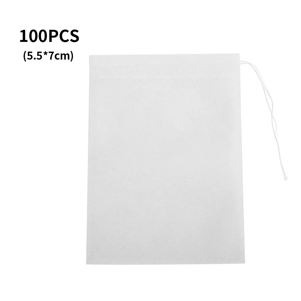 100Pcs/Lot Non-woven Tea Bag Drawstring Design Teabags Empty Scented Tea Bags disposable Tea Filter Bag
100Pcs/Lot Non-woven Tea Bag Drawstring Design Teabags Empty Scented Tea Bags disposable Tea Filter Bag