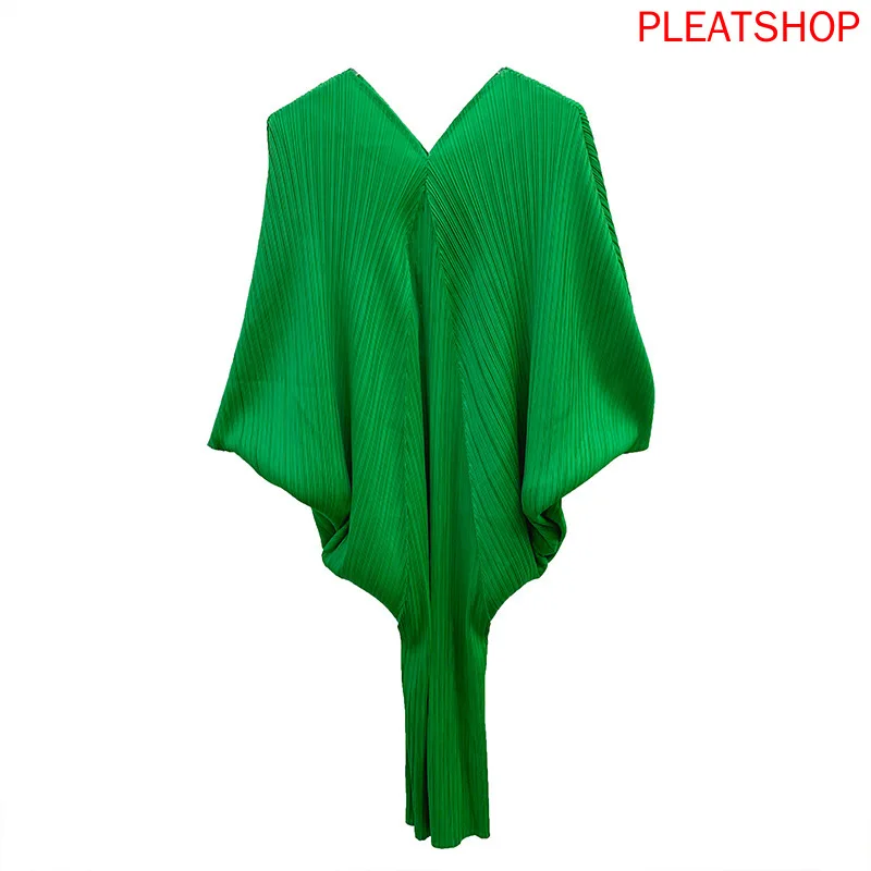 MIYAKE Pleated V-neck Dress 2020 Summer New Fashion All-match Bat Sleeve Large Size Dress Vestido De Mujer Robes Robe Femme
MIYAKE Pleated V-neck Dress 2020 Summer New Fashion All-match Bat Sleeve Large Size Dress Vestido De Mujer Robes Robe Femme