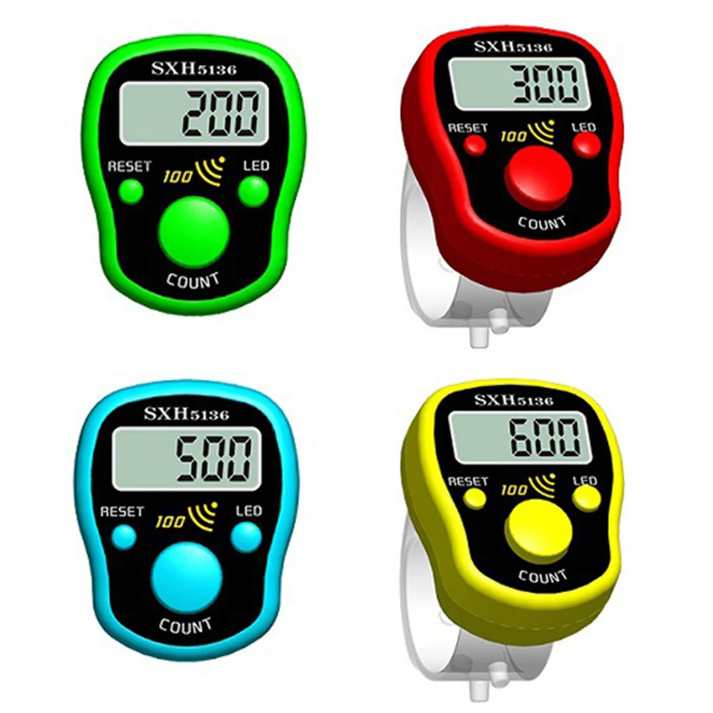 Stitch Marker Row Hand Tally Finger Counter LCD Electric Digital Display with Light for Sewing Knitting Weave Buddha Pray Soccer
Stitch Marker Row Hand Tally Finger Counter LCD Electric Digital Display with Light for Sewing Knitting Weave Buddha Pray Soccer