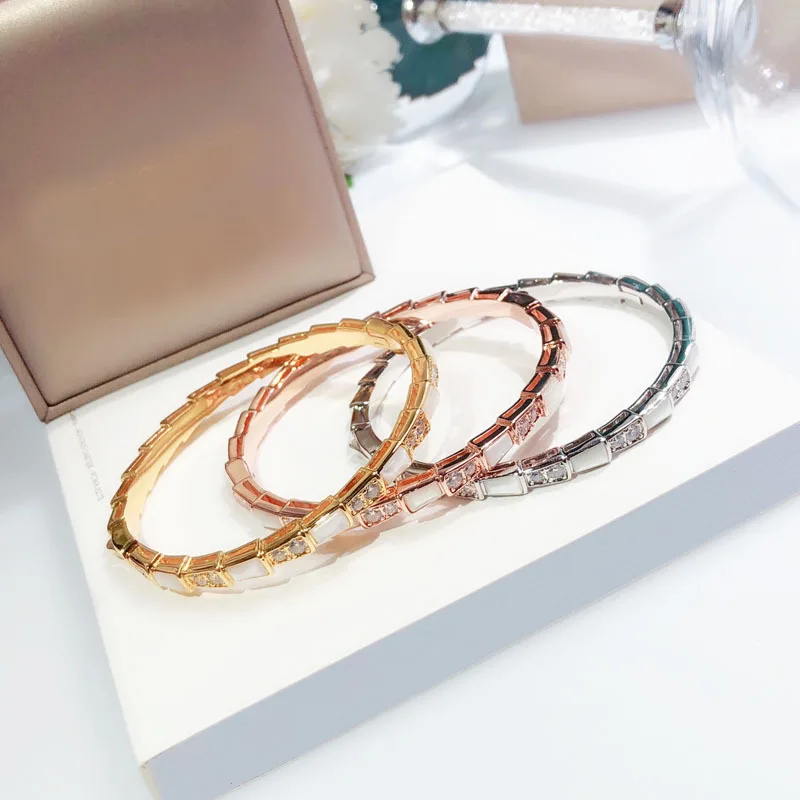 Luxury Brand S925 Sterling Silver Trend Fashion Snake Bone Bracelet Women's Classic Snake Bracelet Luxury Valentine Jewelry Gift
Luxury Brand S925 Sterling Silver Trend Fashion Snake Bone Bracelet Women's Classic Snake Bracelet Luxury Valentine Jewelry Gift