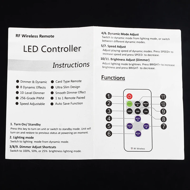 1Set DC12-24V DC / Wire Connector + 11key RF Wireless Controller LED Strip Controller For Single Color LED Strip
1Set DC12-24V DC / Wire Connector + 11key RF Wireless Controller LED Strip Controller For Single Color LED Strip