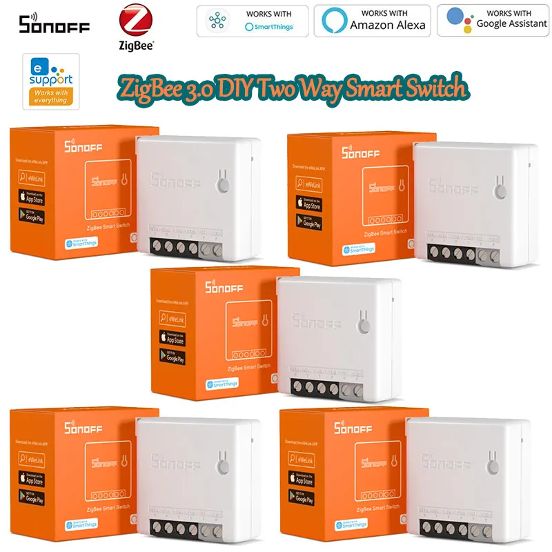1/5pcs SONOFF ZBMINI Zigbee 3.0 DIY Smart Switch Two Way Switch EWelink APP Remote Control Works With Smartthing/SONOFF ZB
1/5pcs SONOFF ZBMINI Zigbee 3.0 DIY Smart Switch Two Way Switch EWelink APP Remote Control Works With Smartthing/SONOFF ZB