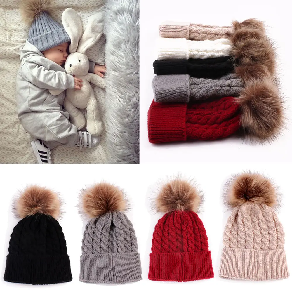 HIRIGIN Newborn Baby Girls Boys Winter Warmer Wool Fur Kids Cap Pompom Ball Knitted Hat Beanies
HIRIGIN Newborn Baby Girls Boys Winter Warmer Wool Fur Kids Cap Pompom Ball Knitted Hat Beanies