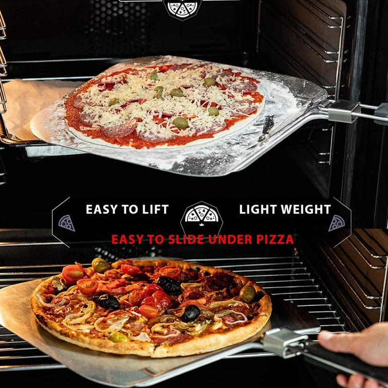 Stainless Steel Pizza Peel with Foldable Handle,for Baking Slicing Pizza Bread,Pizza Spatula,Pizza Paddle
Stainless Steel Pizza Peel with Foldable Handle,for Baking Slicing Pizza Bread,Pizza Spatula,Pizza Paddle