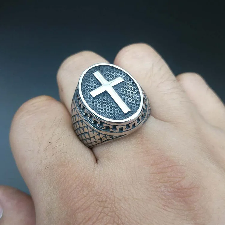 Wholesale God Pray Crucifix Jesus Titanium Steel Finger Rings Christian Fashion Jewelry Crossing Rings Christianity Anniversary
Wholesale God Pray Crucifix Jesus Titanium Steel Finger Rings Christian Fashion Jewelry Crossing Rings Christianity Anniversary