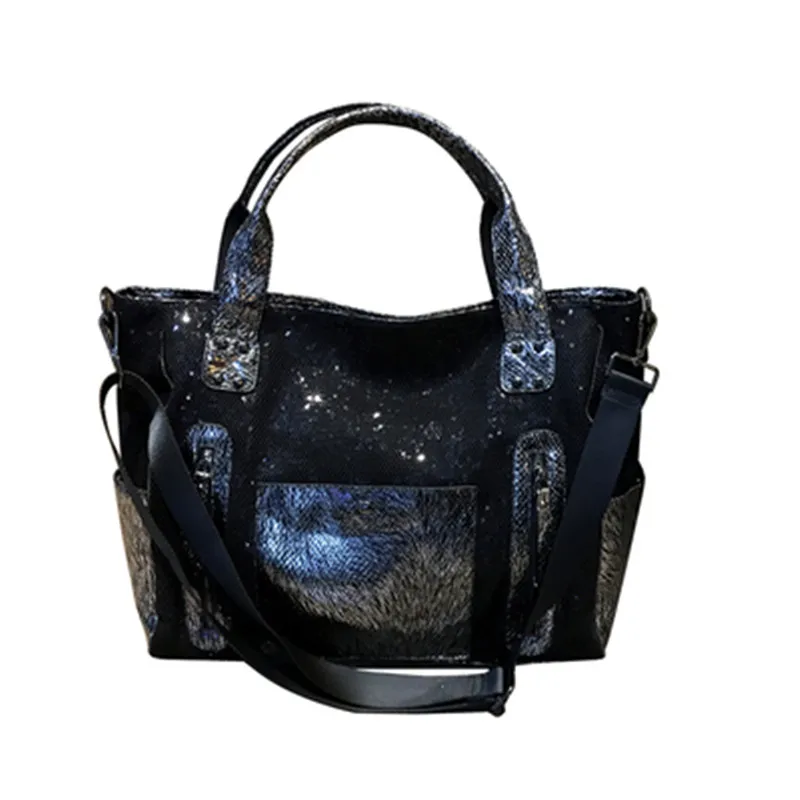 Женская новая черная большая сумка через плечо из искусственной кожи для женщин, повседневная мягкая зимняя вместительная сумка через плеч...
Женская новая черная большая сумка через плечо из искусственной кожи для женщин, повседневная мягкая зимняя вместительная сумка через плеч...