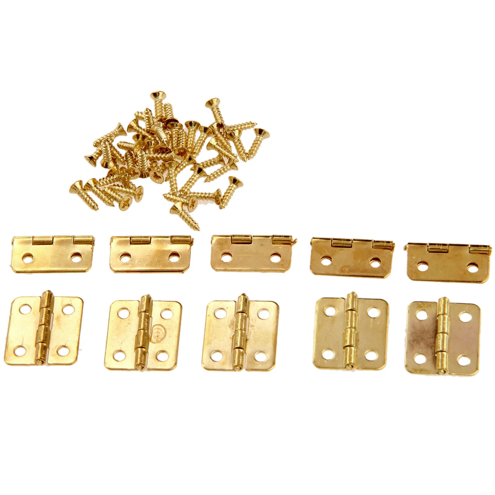 10Pcs 18*16mm Gold Kitchen Cabinet Door Hinges 4 Holes Furniture Drawer Hinges for Jewelry Box Furniture Fittings
10Pcs 18*16mm Gold Kitchen Cabinet Door Hinges 4 Holes Furniture Drawer Hinges for Jewelry Box Furniture Fittings