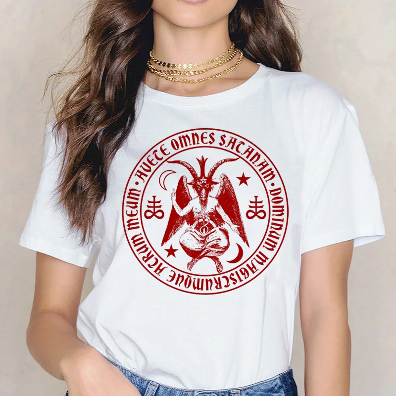 Satan T Shirt Demon Death women female Scary Evil Satanism Grim print custom casual basic leisure T-shirt short sleeve clothing
Satan T Shirt Demon Death women female Scary Evil Satanism Grim print custom casual basic leisure T-shirt short sleeve clothing