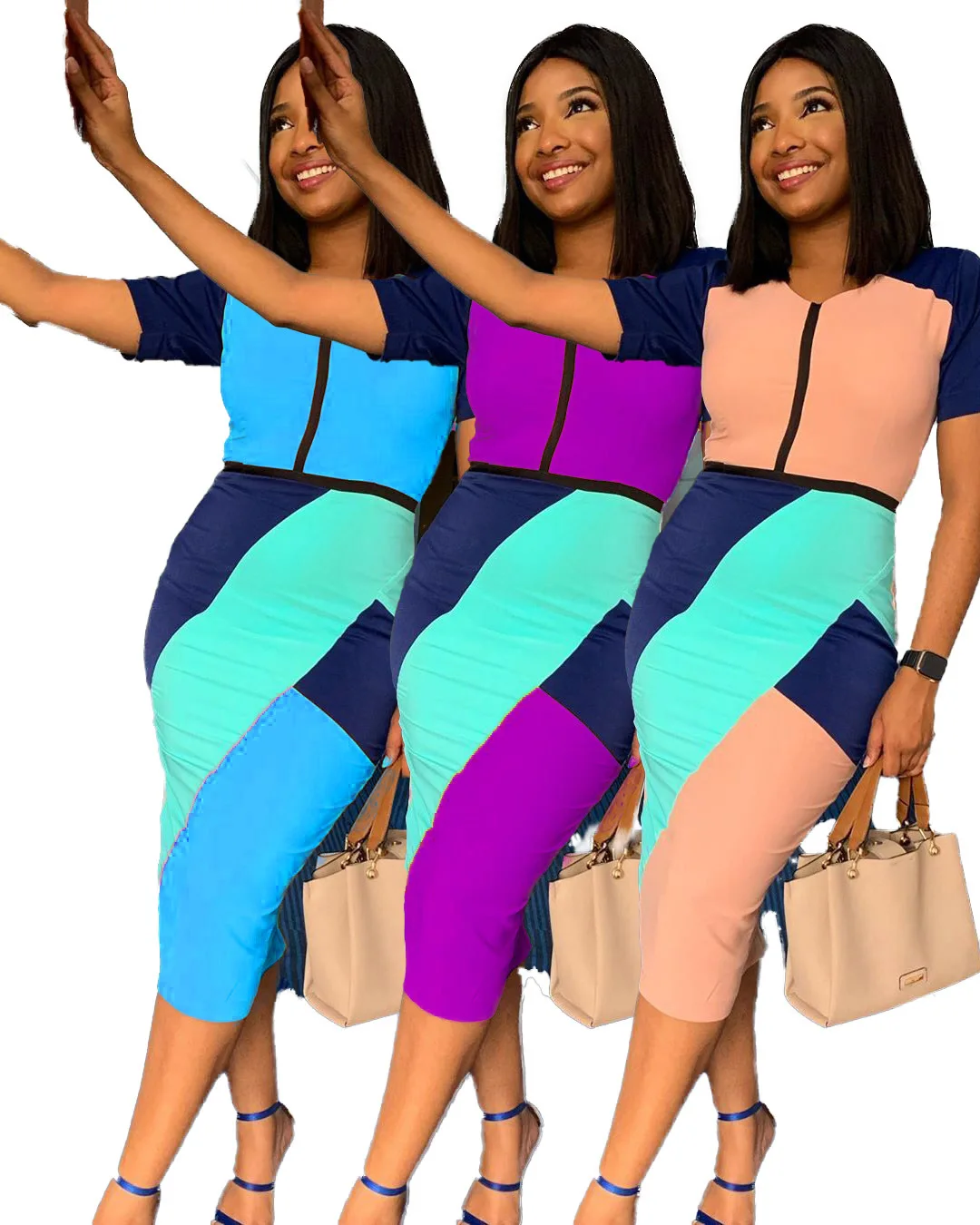 2020 summer fashion african women v-neck short sleeve knee-length dress african clothing african dresses for women
2020 summer fashion african women v-neck short sleeve knee-length dress african clothing african dresses for women