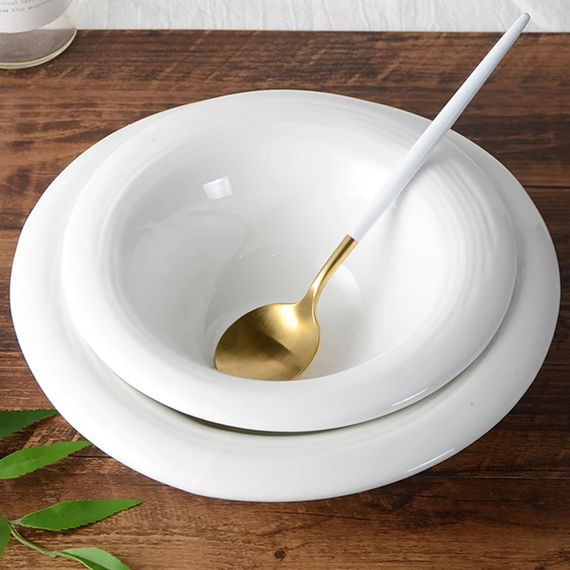 Чистый белый ребристые толщиной в черной оправе с защитой от ожогов миска для супа в западном стиле рисовая миска для десерта чаша корейско-...
Чистый белый ребристые толщиной в черной оправе с защитой от ожогов миска для супа в западном стиле рисовая миска для десерта чаша корейско-...