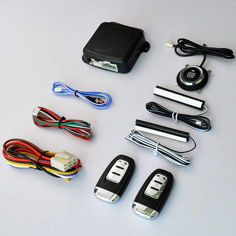 Auto Car Alarm Car Keyless Entry Engine Start Alarm System Push Button Remote Starter Universal Smart Car Start Button System
Auto Car Alarm Car Keyless Entry Engine Start Alarm System Push Button Remote Starter Universal Smart Car Start Button System