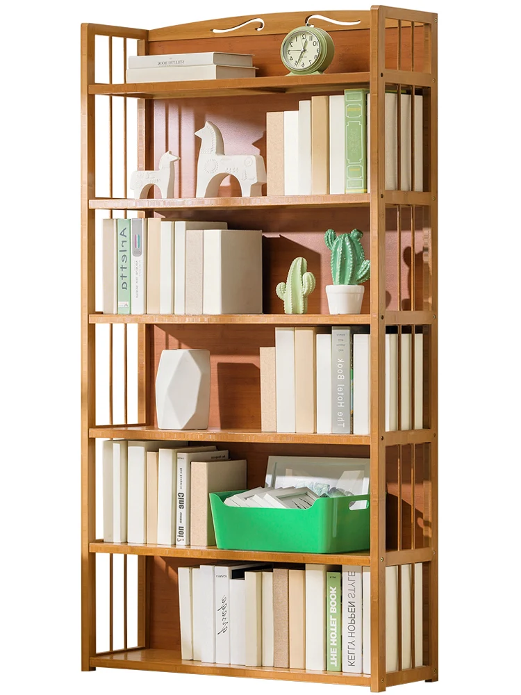Pure bamboo board simple bookshelf bearing strong storage floor simple solid wood living room multi-layer children's bookcase
Pure bamboo board simple bookshelf bearing strong storage floor simple solid wood living room multi-layer children's bookcase
