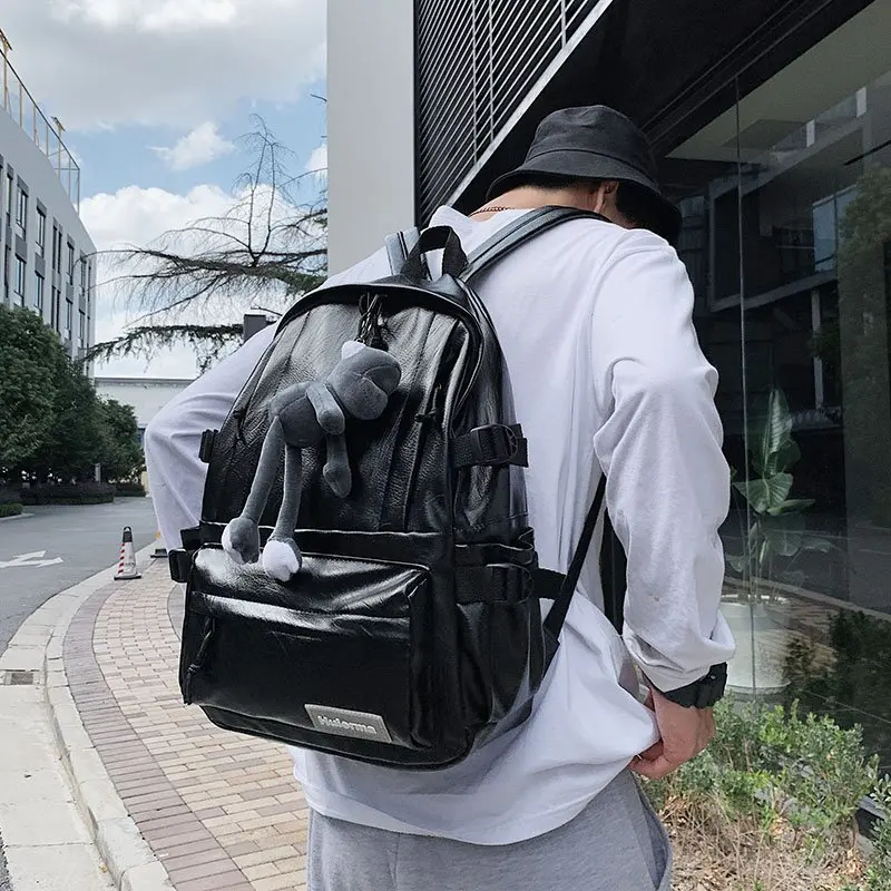 Japanand South Korea backpack male and female student school bag large capacity leather backpack fashion retro notebook backpack
Japanand South Korea backpack male and female student school bag large capacity leather backpack fashion retro notebook backpack