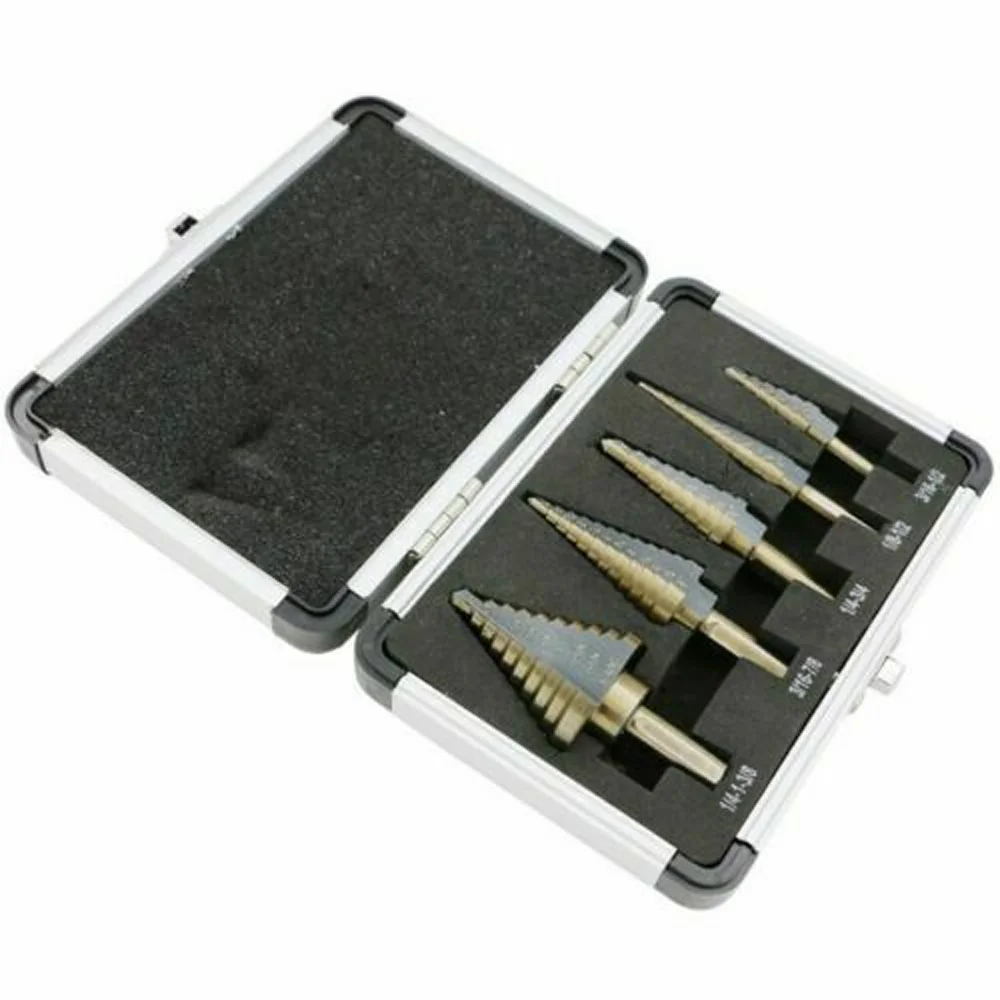 5pcs HSS Cone Drill Bit Deburring Woodworking Particleboard Plywood Iron Plate Hole Cutter Power Drilling Tools
5pcs HSS Cone Drill Bit Deburring Woodworking Particleboard Plywood Iron Plate Hole Cutter Power Drilling Tools