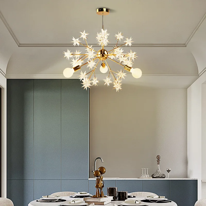 Nordic luxury dandelion chandelier bedroom modern minimalist creative personality modern restaurant lamp room lamp star lamp
Nordic luxury dandelion chandelier bedroom modern minimalist creative personality modern restaurant lamp room lamp star lamp
