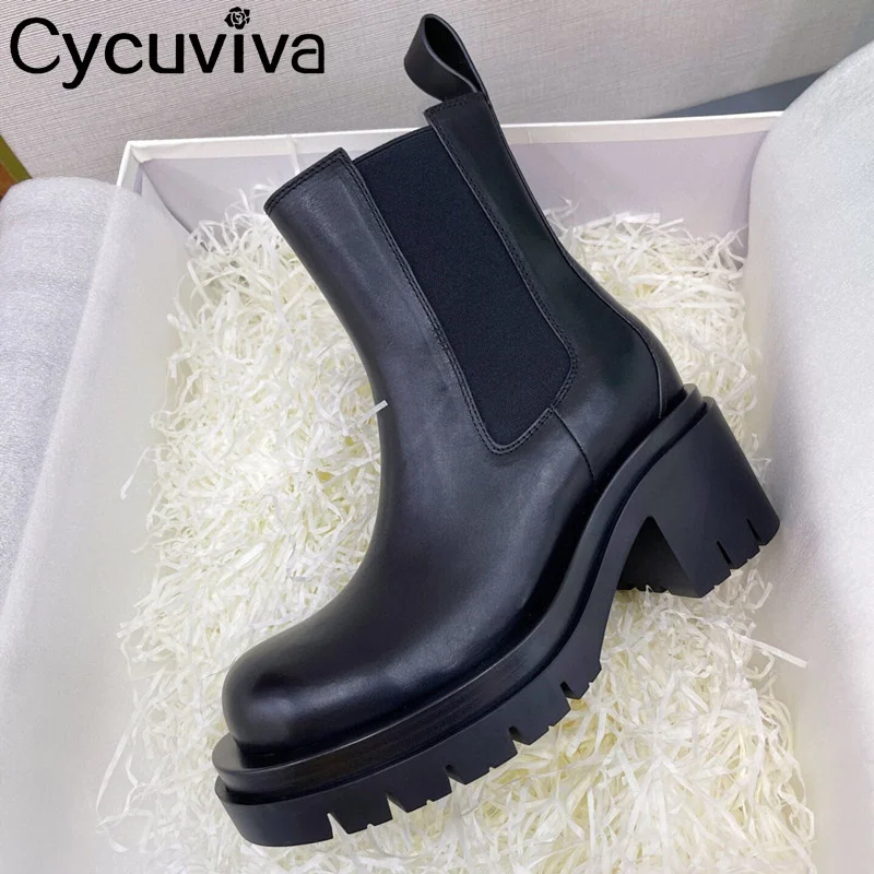 Classic Designer Platform Shoes For Women Slip On Round Toe Ankle Boots Ladies Shoes Chunky Heel Black Botas Female Shoes Winter
Classic Designer Platform Shoes For Women Slip On Round Toe Ankle Boots Ladies Shoes Chunky Heel Black Botas Female Shoes Winter
